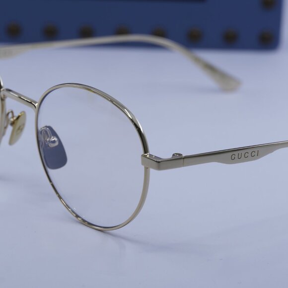 Gucci GG0337S 001 Round Sunglasses - Gold\Clear to Brown Photochromic - Picture 8 of 10